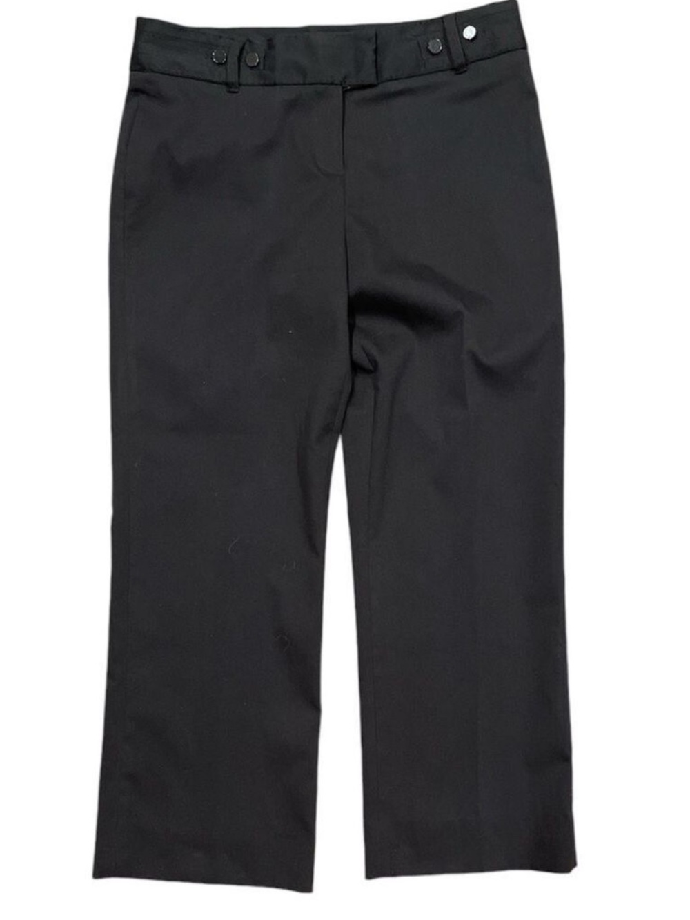 Unlisted Kenneth Cole Size 12 Black Wide Leg Y2K Style Dress Trousers - Picture 3 of 7
